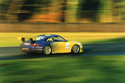 Porsche 996 racecar at Oulton Park
